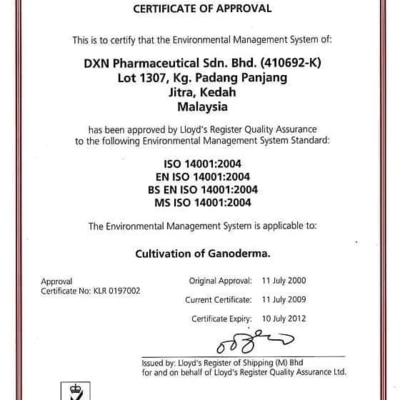 DXN Certifikations with Marketing Plan 