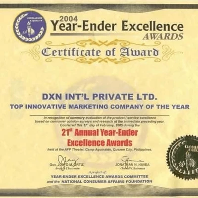 DXN Certifikations with Marketing Plan 